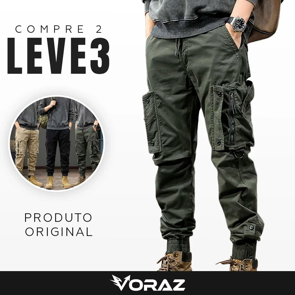 [Leve 3 Pague 2] Calça Masculina Castelle em RipStop e Poliéster (Força e Poder em Movimento!)